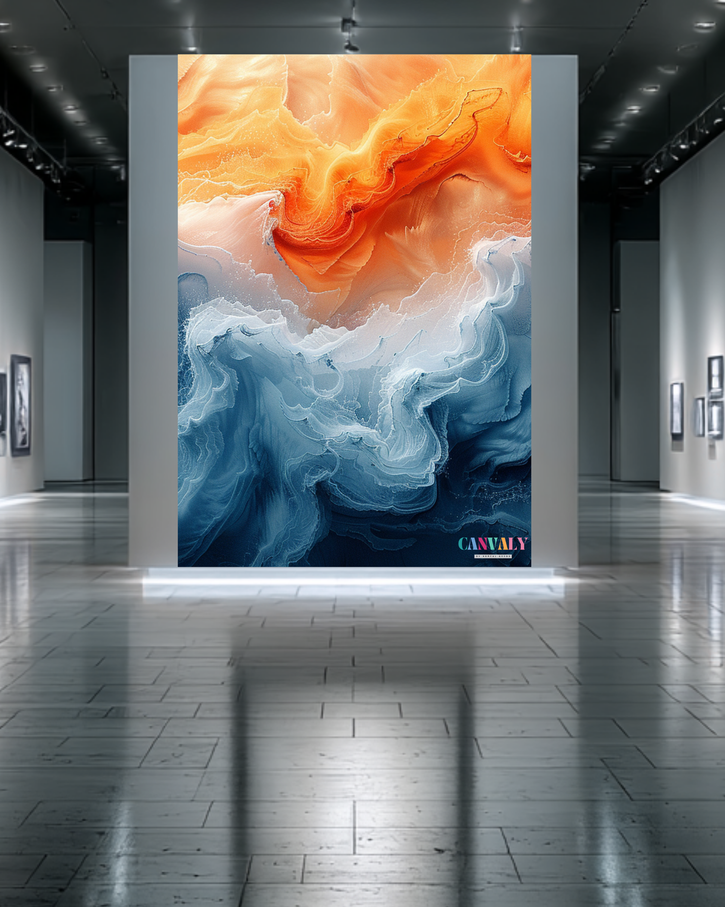 The Ember Tides Collection – Surge of Dawn | Fine Art Digital Print | CANVALY™