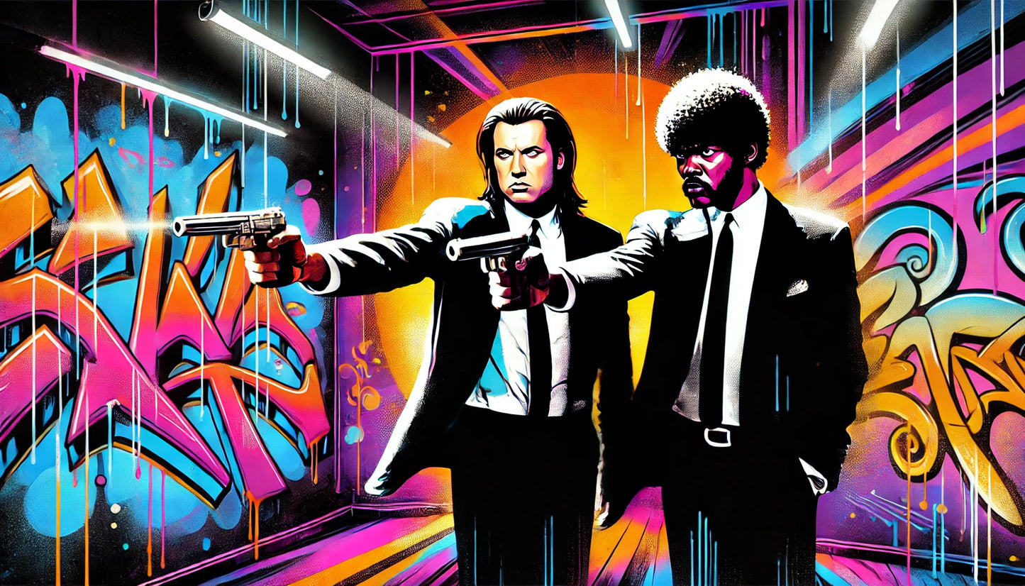 Pulp Graffiti Digital Artwork - Printable